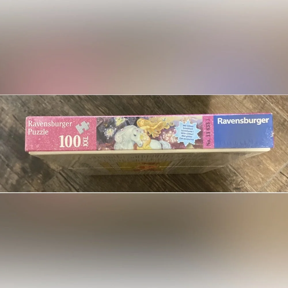 Ravensburger Jigsaw Puzzle Riding Woods Fantasy Horse Fairy Glitter 100XXL NEW